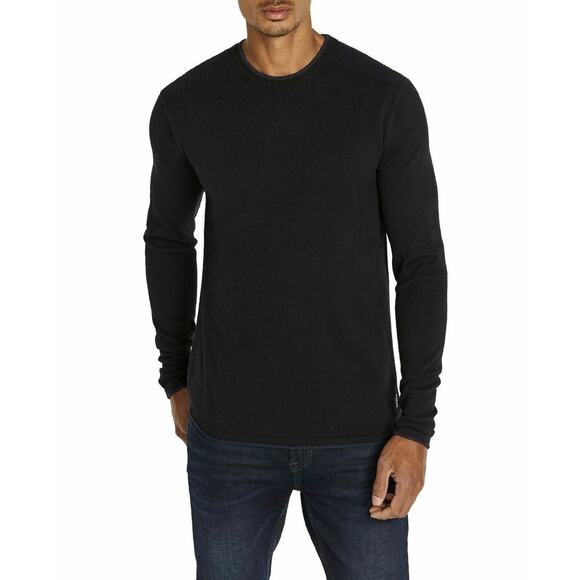 Buffalo David Bitton Mens Sweater Black Size S Crew Neck Pullover $69 - Picture 10 of 10